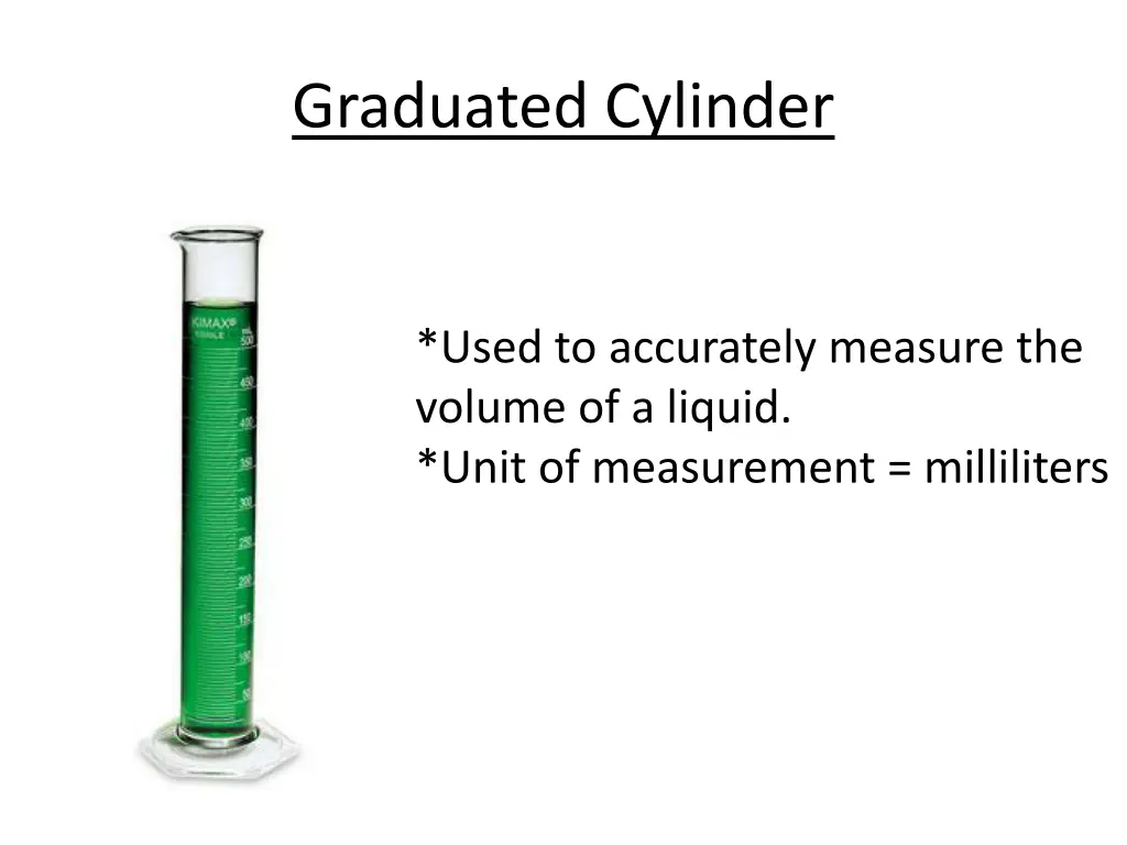 graduated cylinder