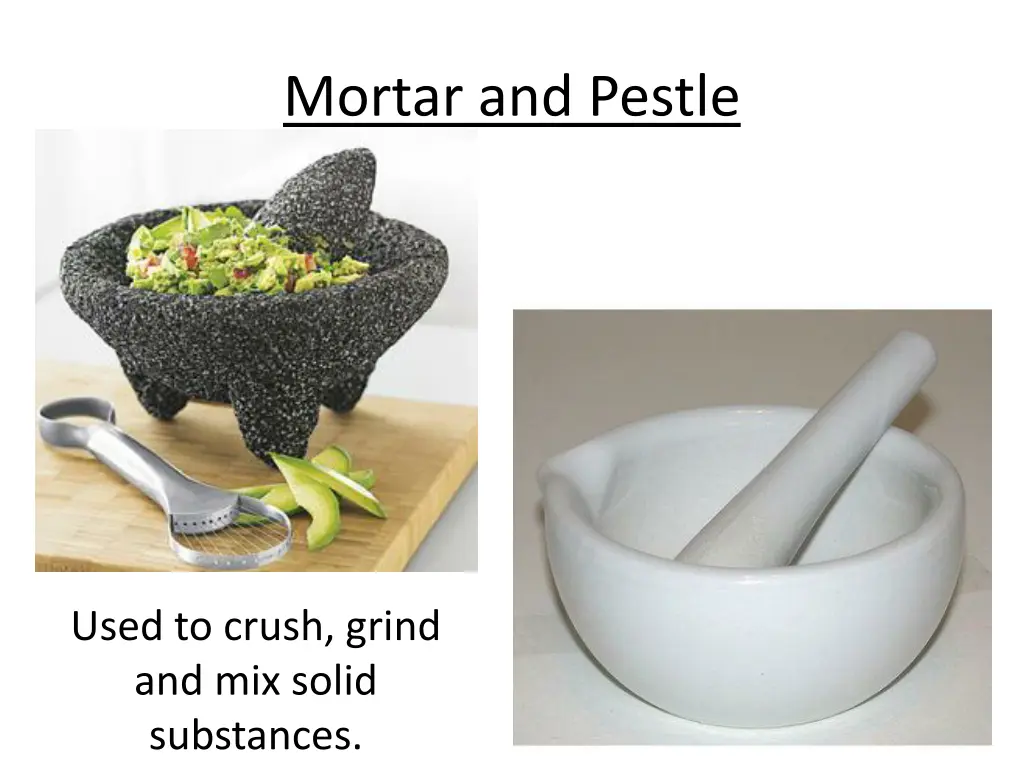 mortar and pestle