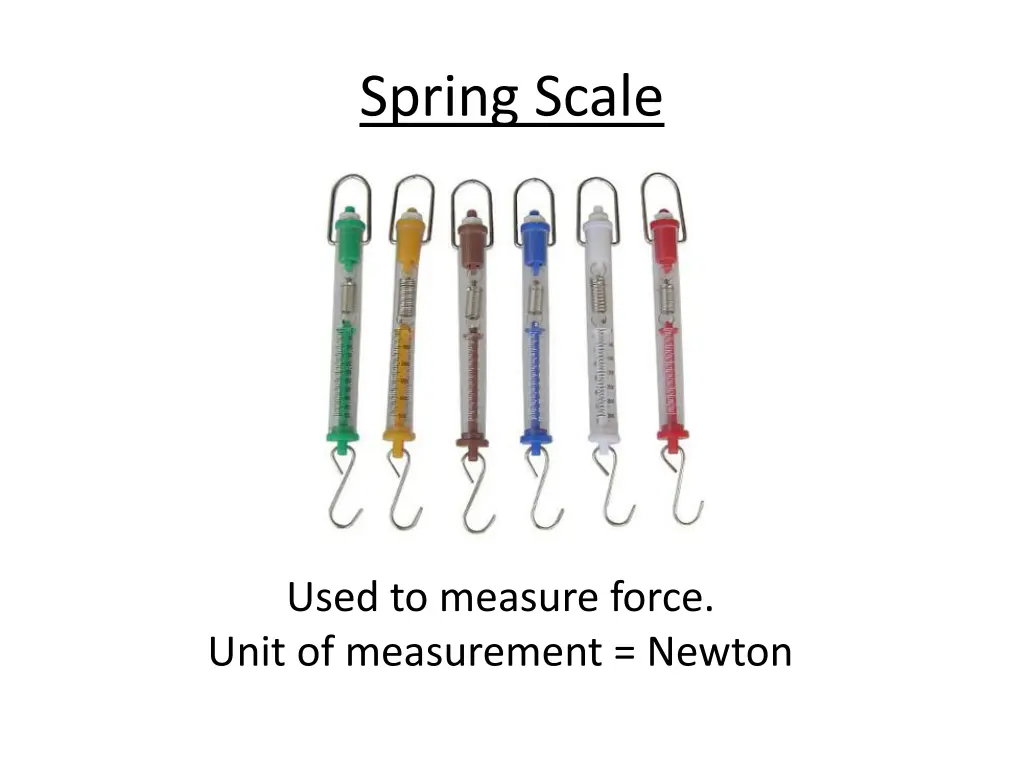 spring scale