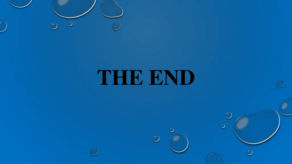 the end