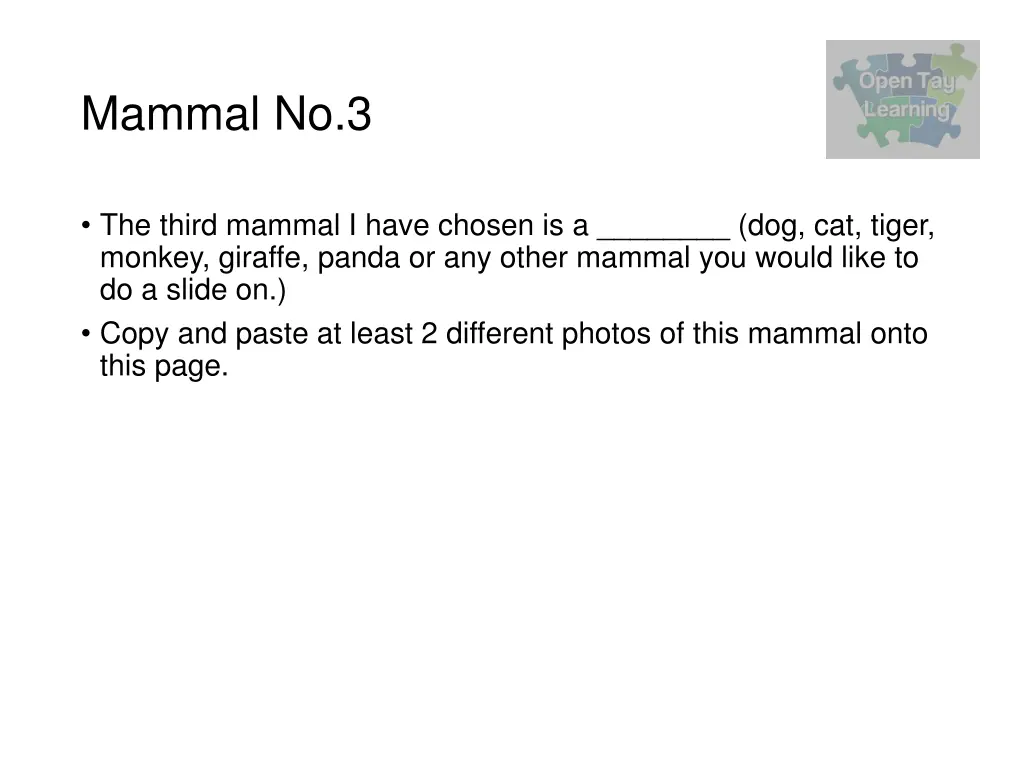 mammal no 3