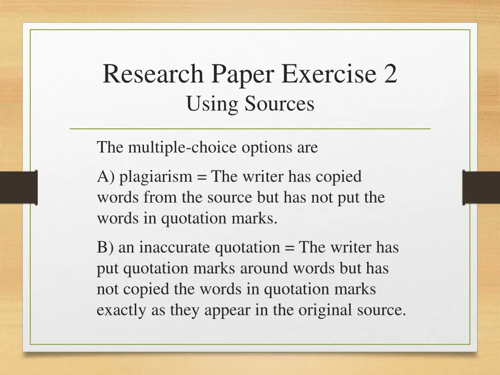 research paper exercise 2 using sources 1