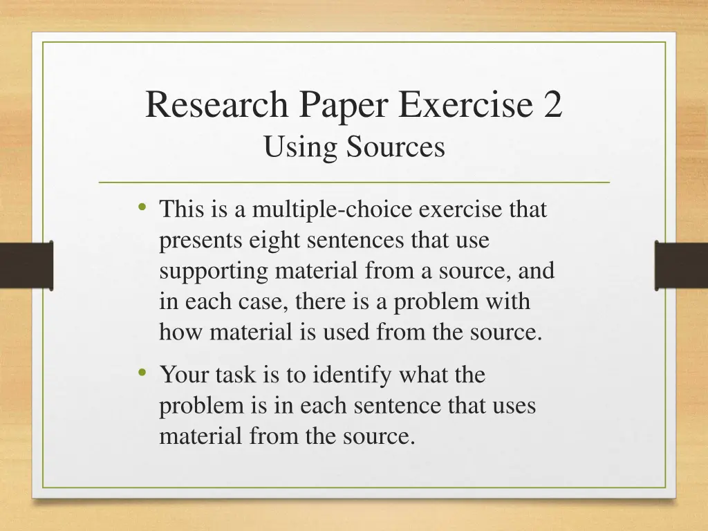 research paper exercise 2 using sources