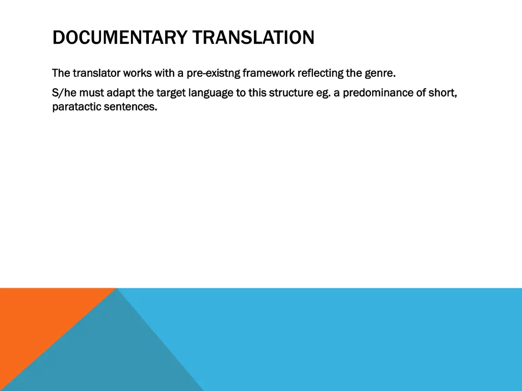 documentary translation