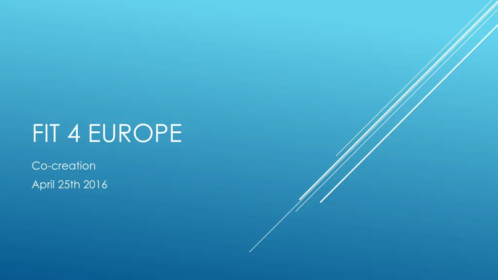 fit 4 europe 1