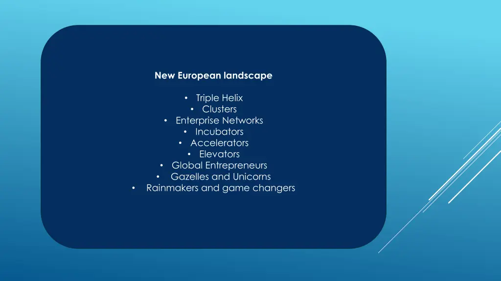 new european landscape triple helix clusters