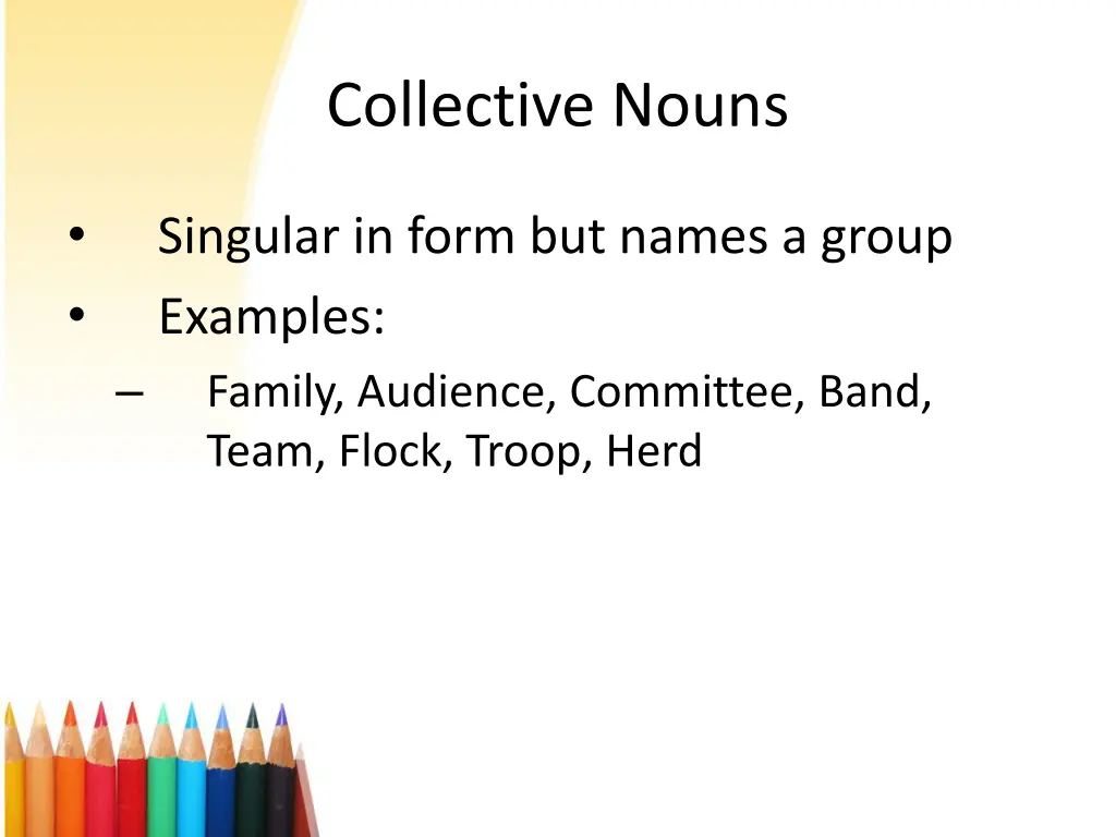 collective nouns