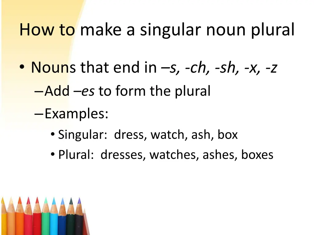 how to make a singular noun plural 1