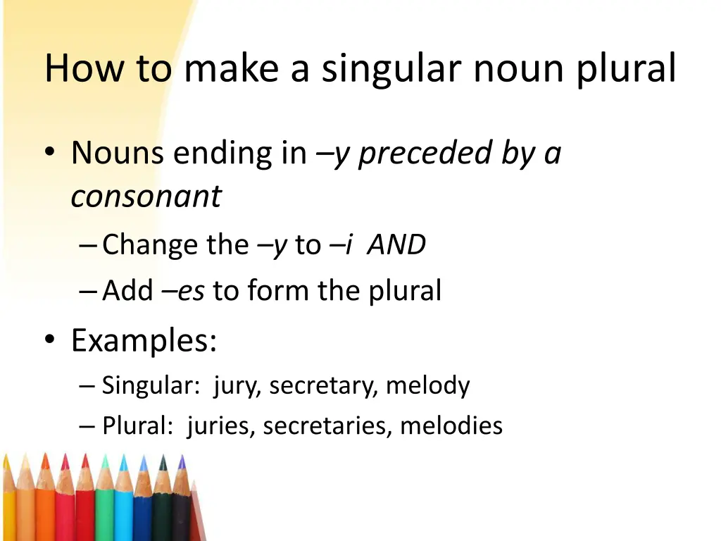 how to make a singular noun plural 2