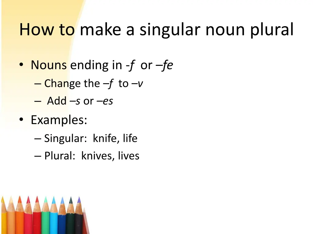 how to make a singular noun plural 4