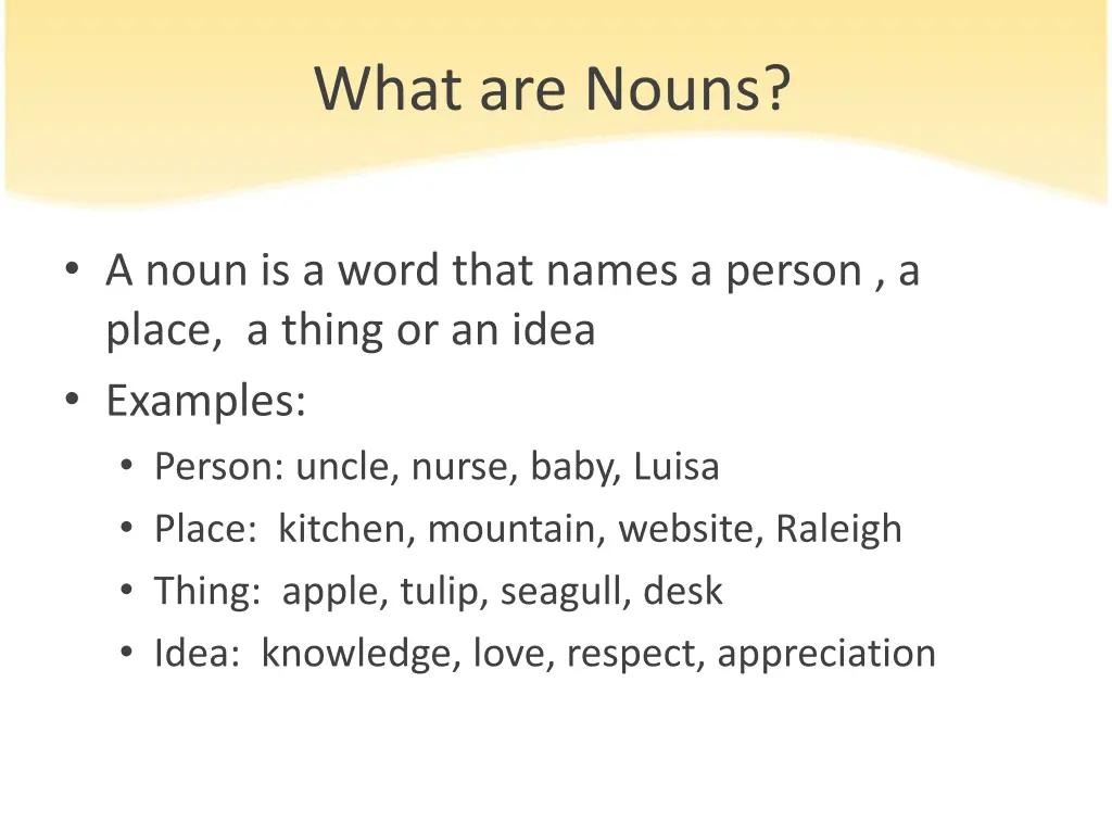 what are nouns