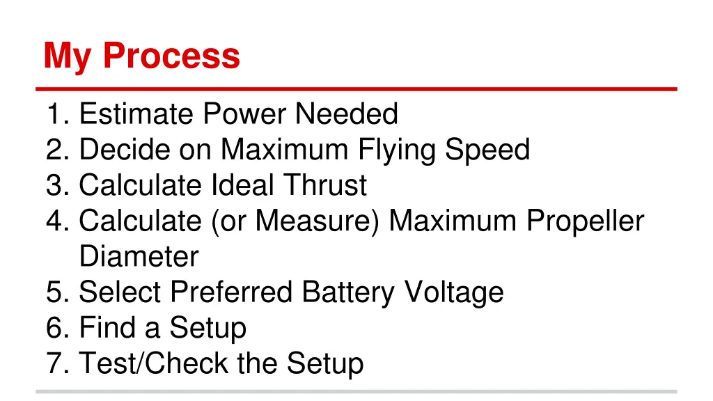 my process