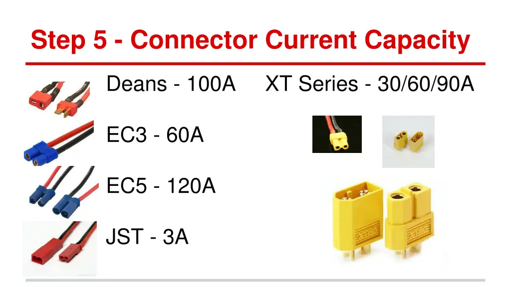 step 5 connector current capacity