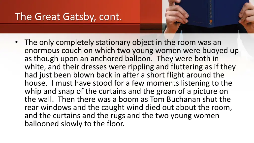 the great gatsby cont