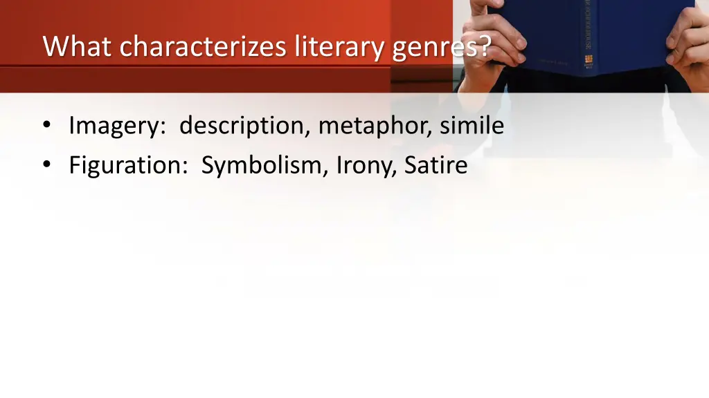 what characterizes literary genres 2