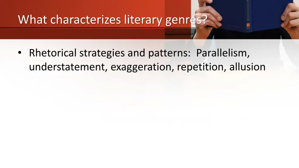 what characterizes literary genres 3