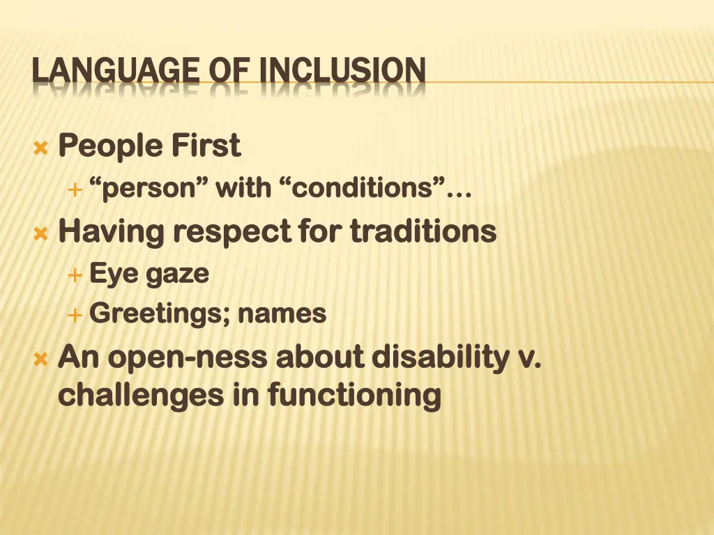 language of inclusion language of inclusion