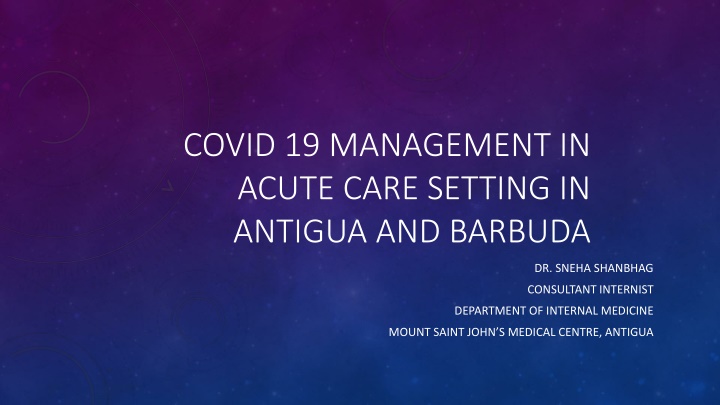 covid 19 management in acute care setting