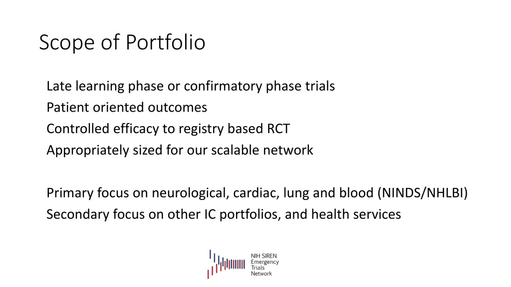 scope of portfolio