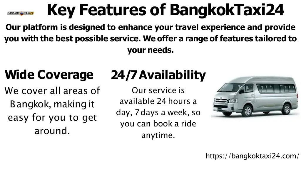 key features of bangkoktaxi24 our platform