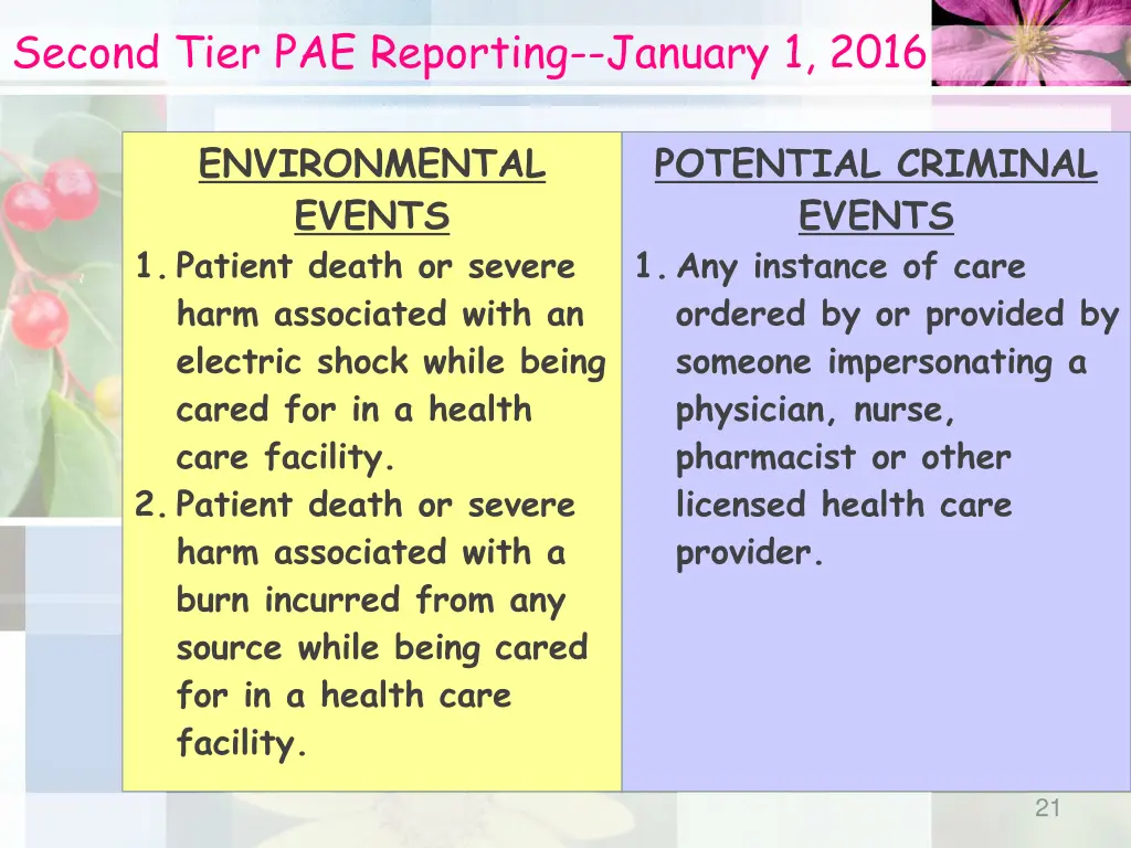 second tier pae reporting january 1 2016 1