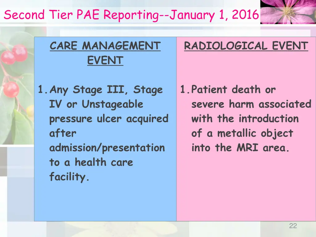 second tier pae reporting january 1 2016 2