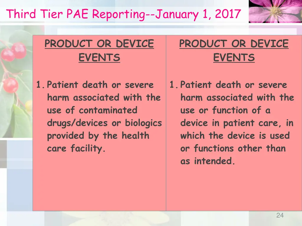 third tier pae reporting january 1 2017 1