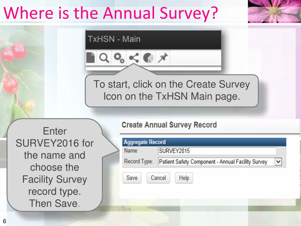 where is the annual survey