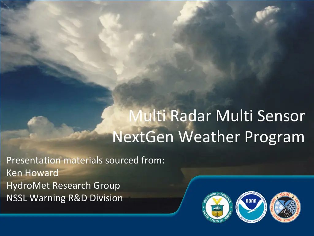 multi radar multi sensor nextgen weather program