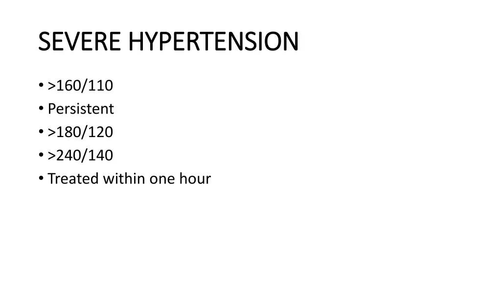 severe hypertension severe hypertension