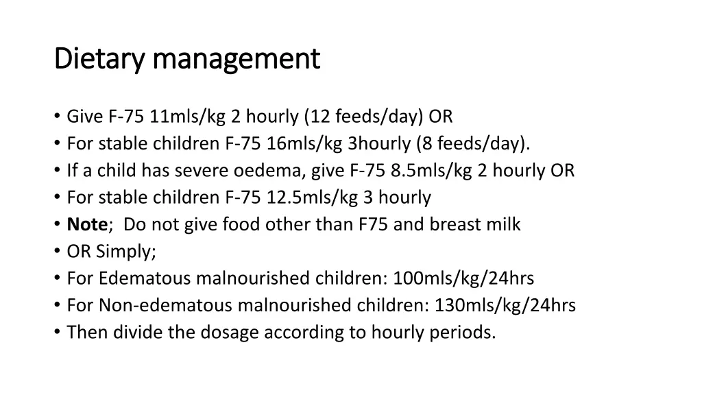 dietary management dietary management