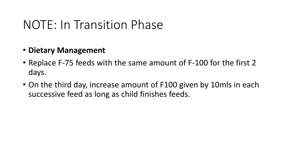 note in transition phase