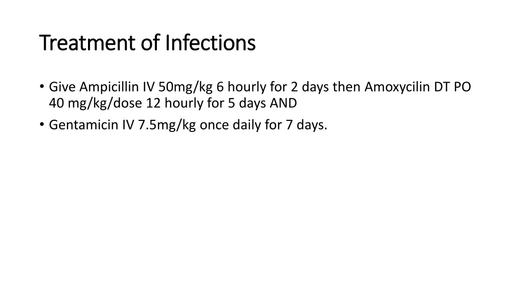 treatment of infections treatment of infections