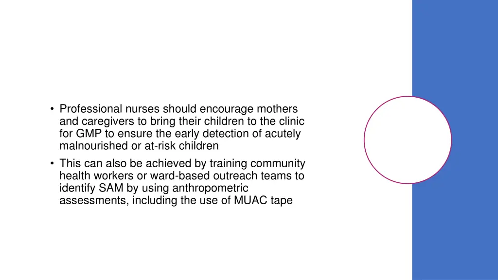 professional nurses should encourage mothers