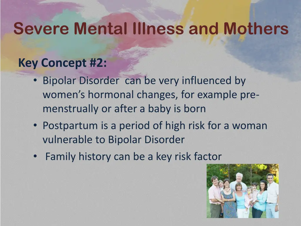 severe mental illness and mothers 10