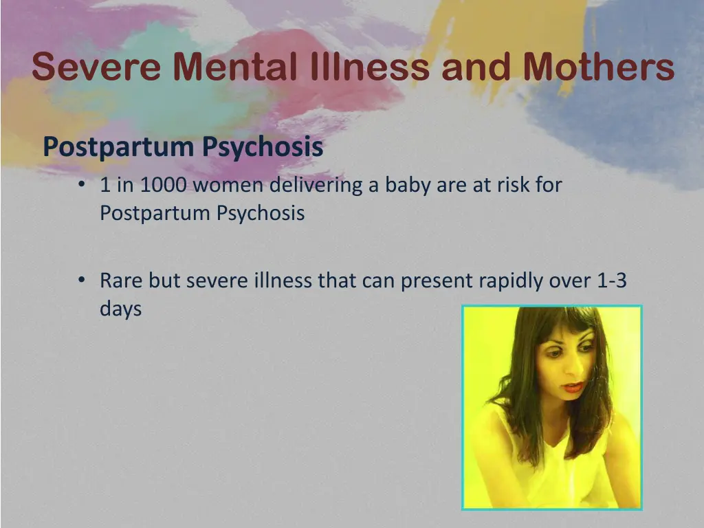 severe mental illness and mothers 14