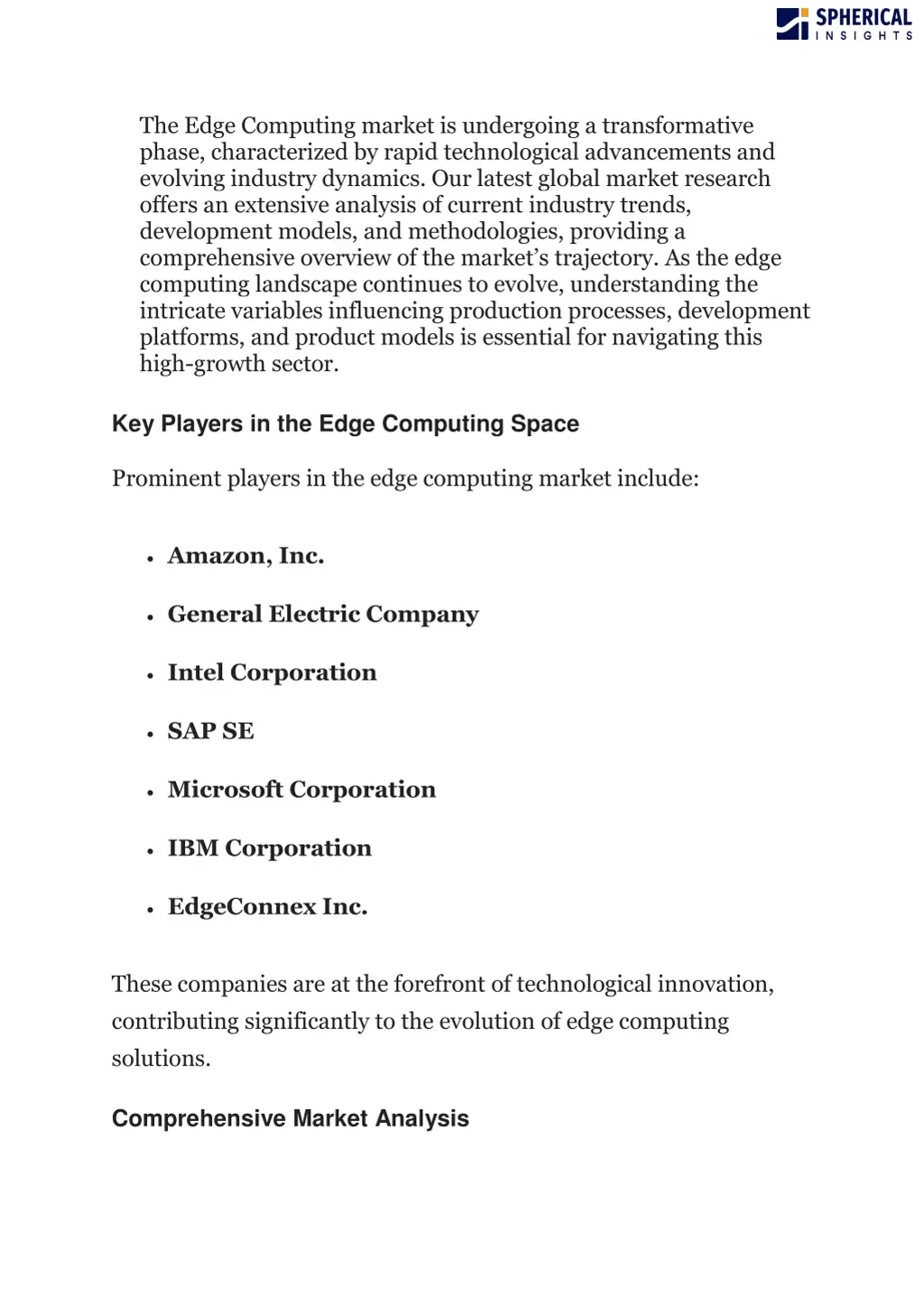 the edge computing market is undergoing