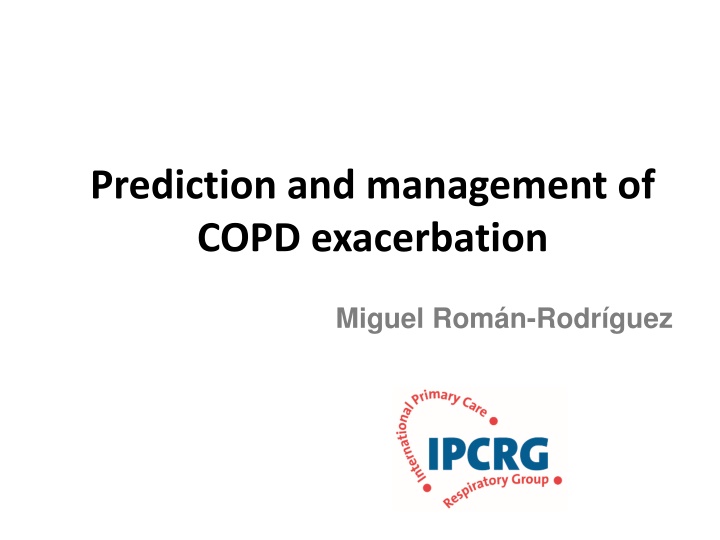 prediction and management of copd exacerbation