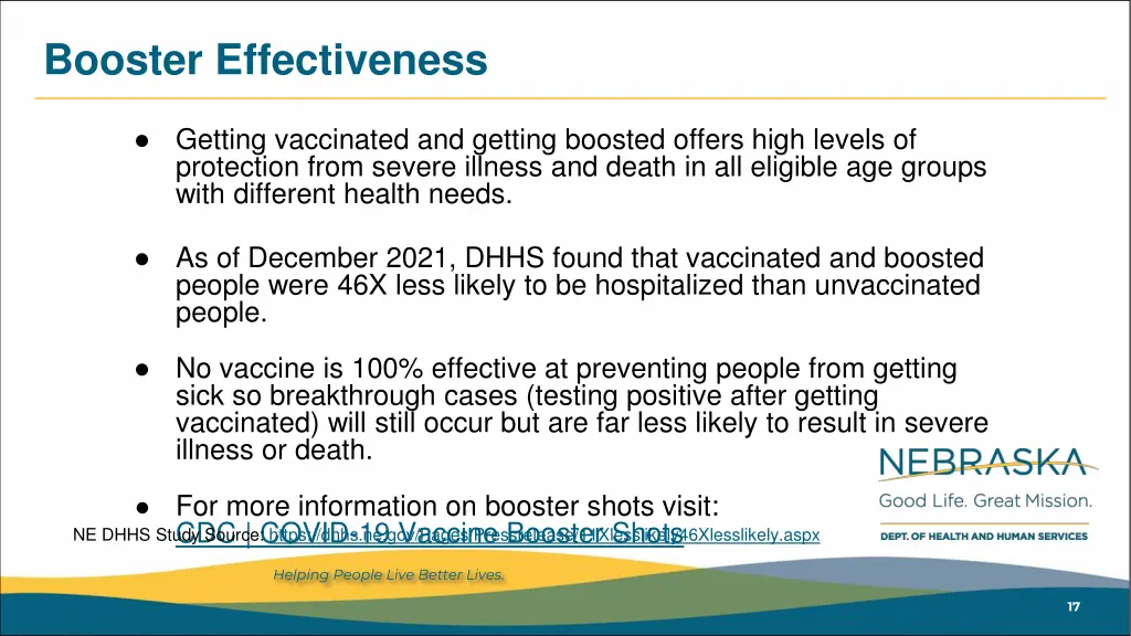 booster effectiveness