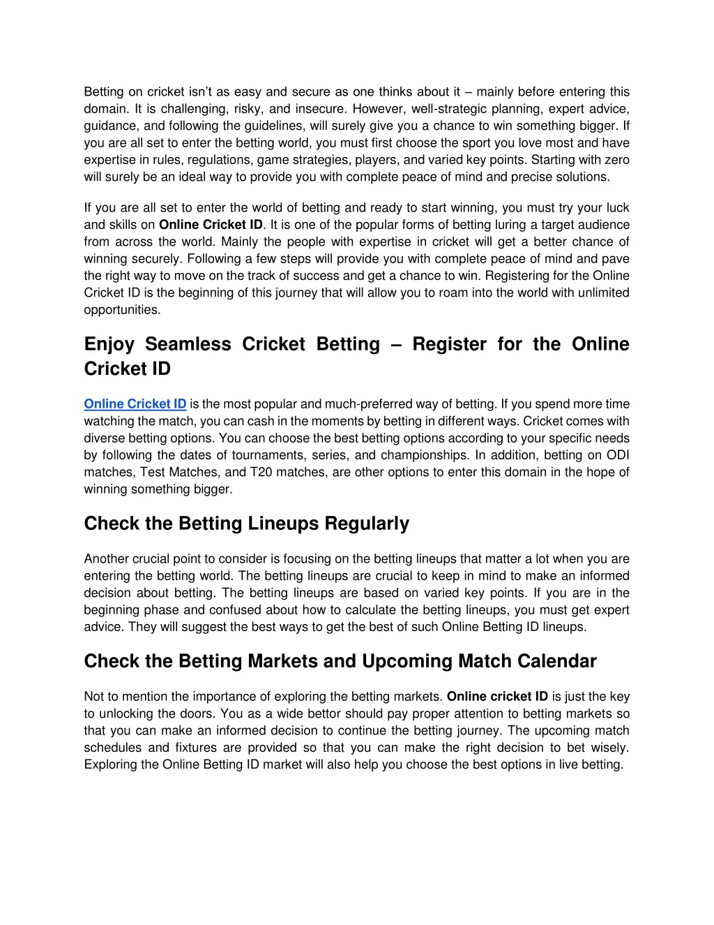 betting on cricket isn t as easy and secure