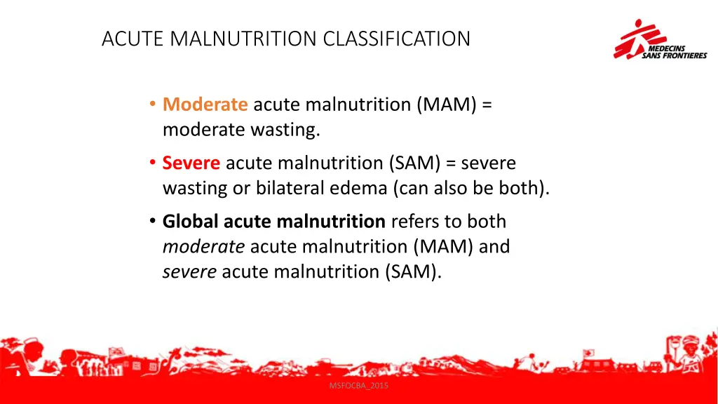 acute malnutrition classification