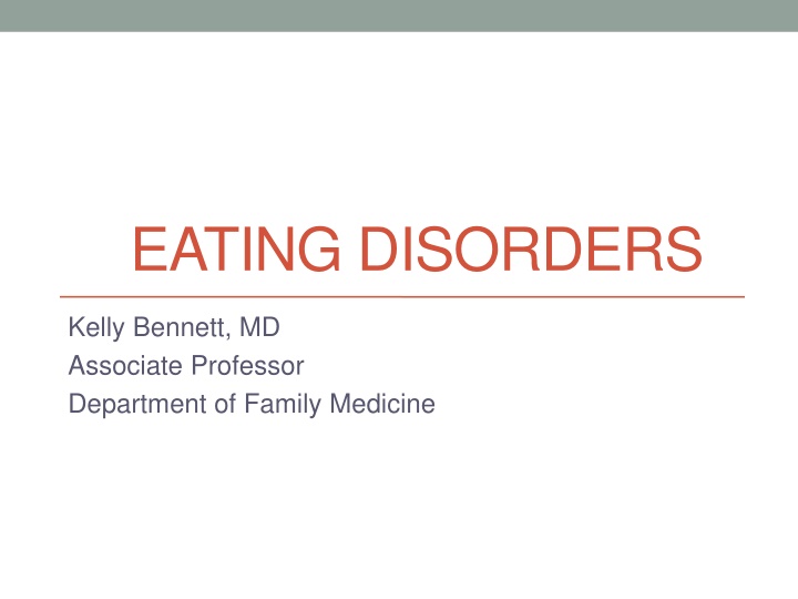 eating disorders