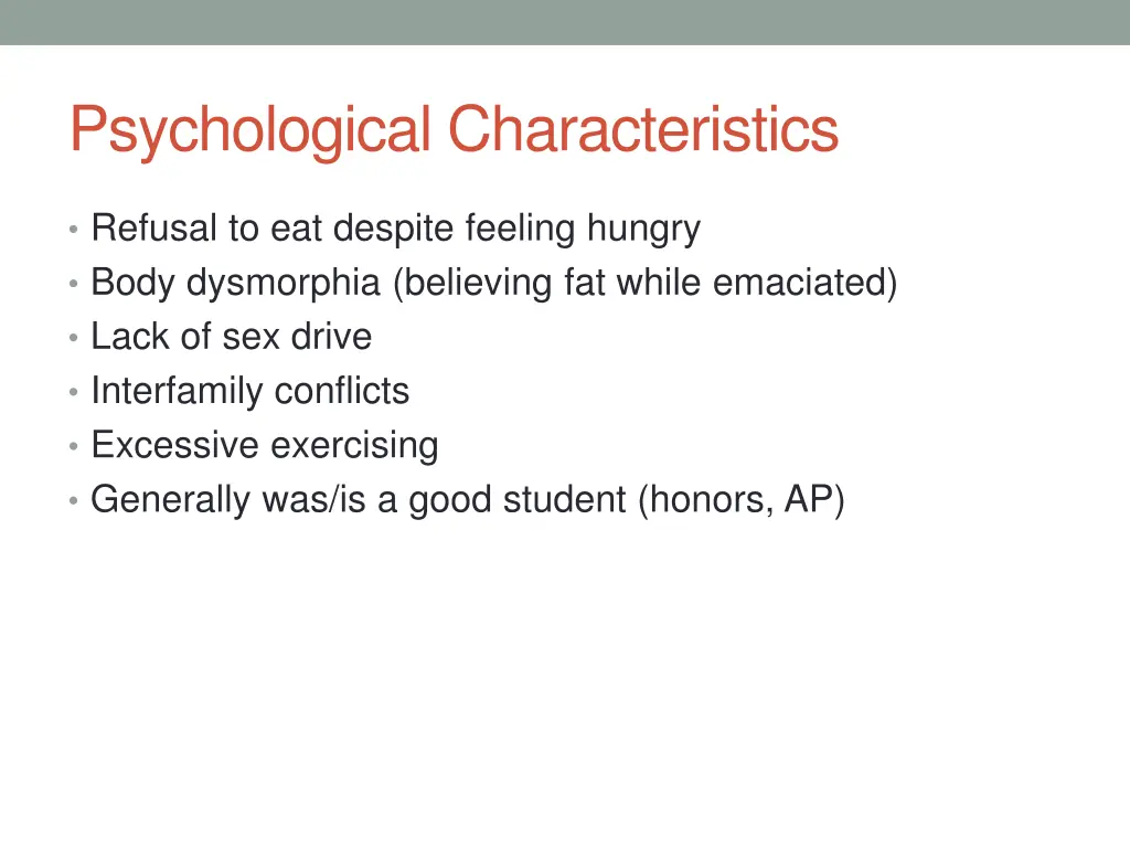 psychological characteristics