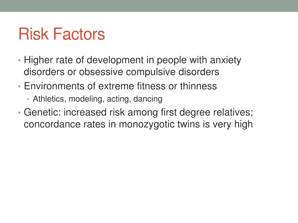 risk factors