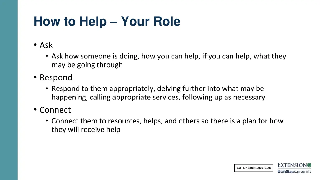 how to help your role