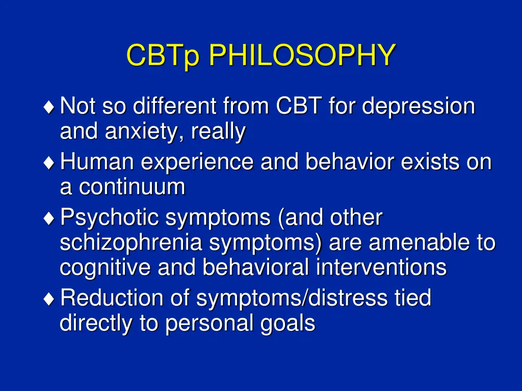 cbtp philosophy