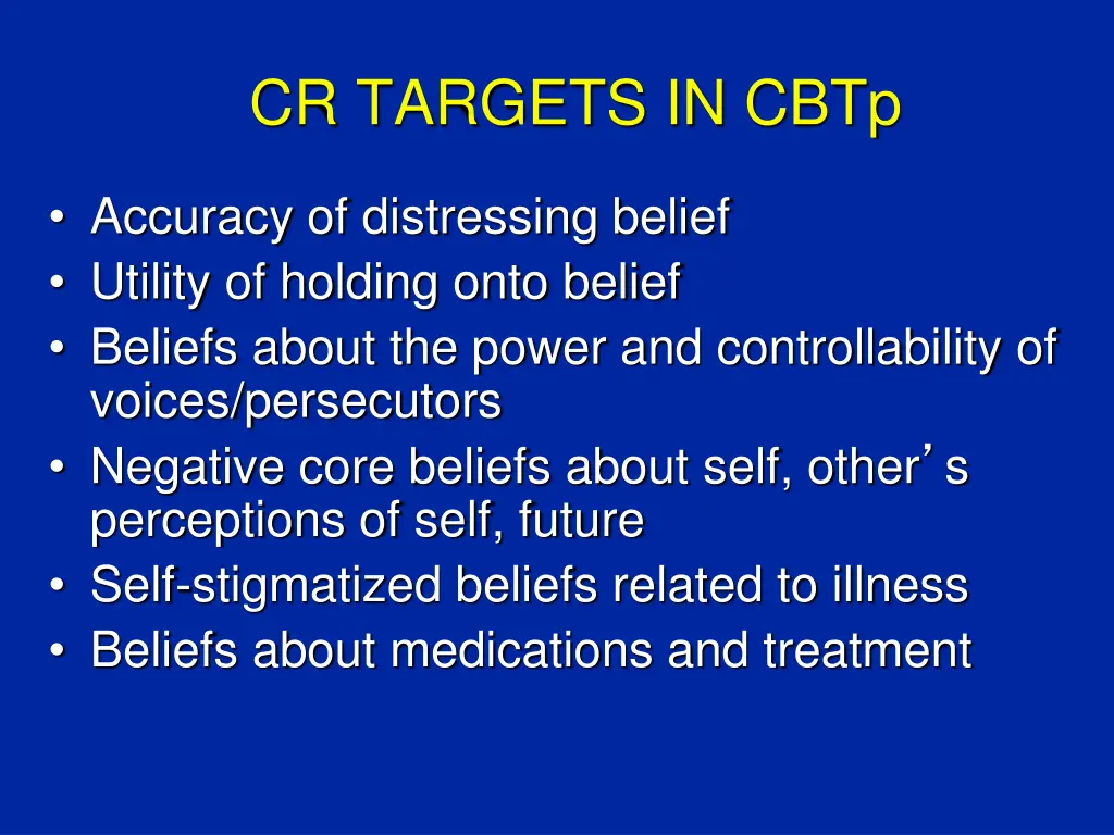 cr targets in cbtp