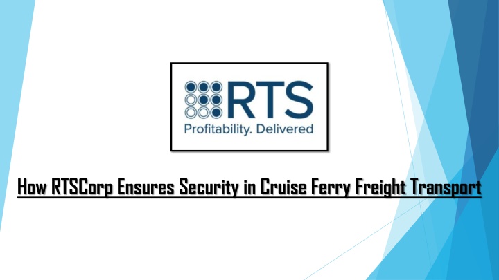 how rtscorp ensures security in cruise ferry