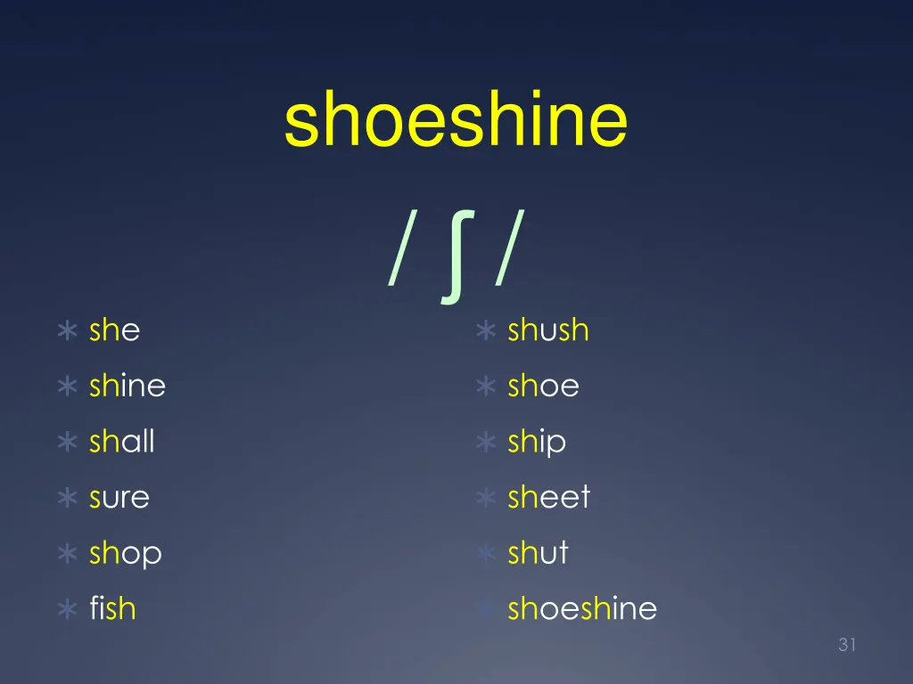 shoeshine