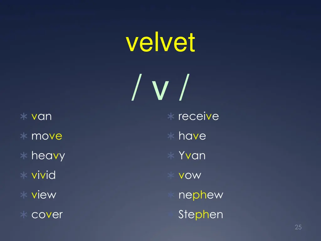 velvet v